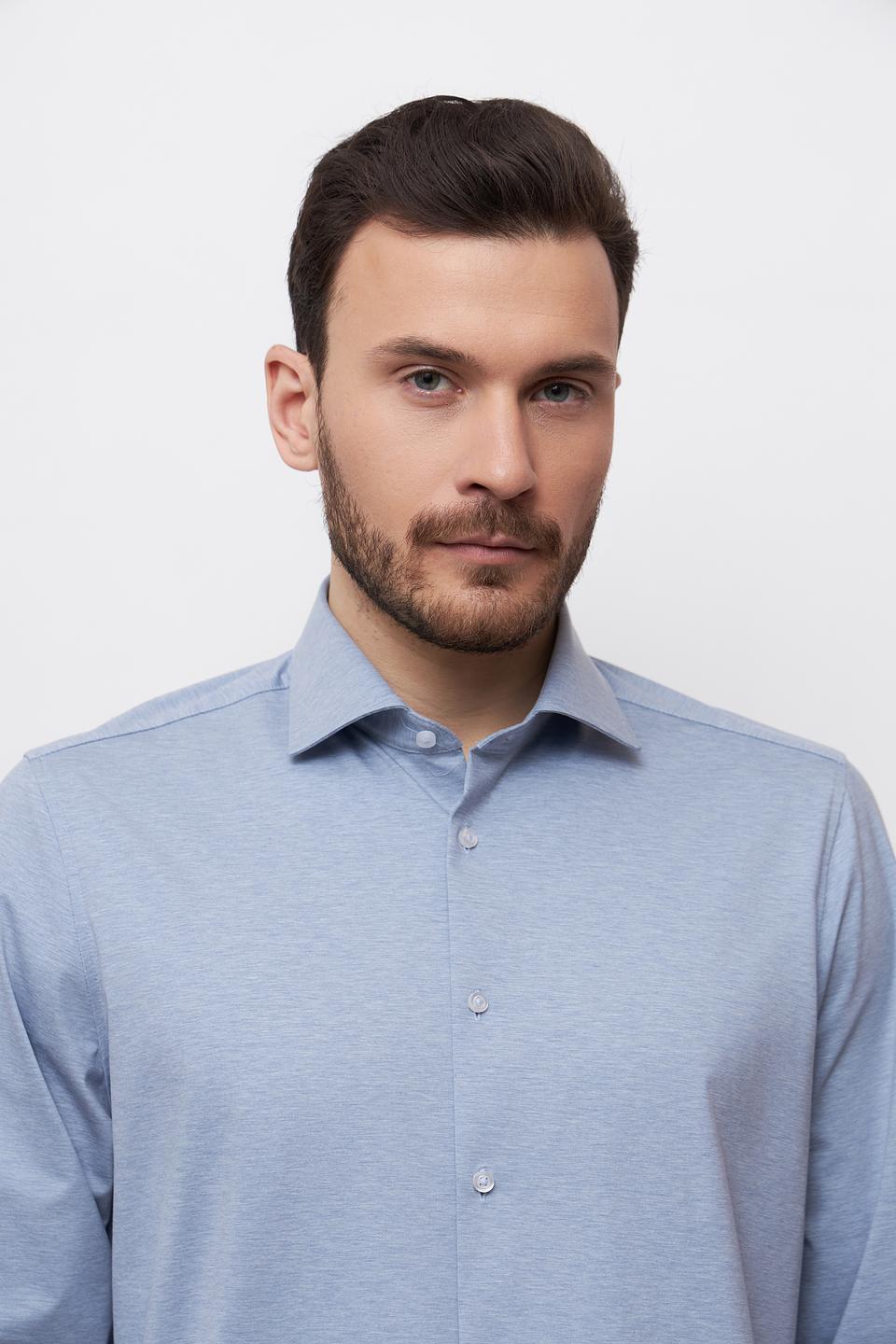 Рубашка Venti голубая приталенная