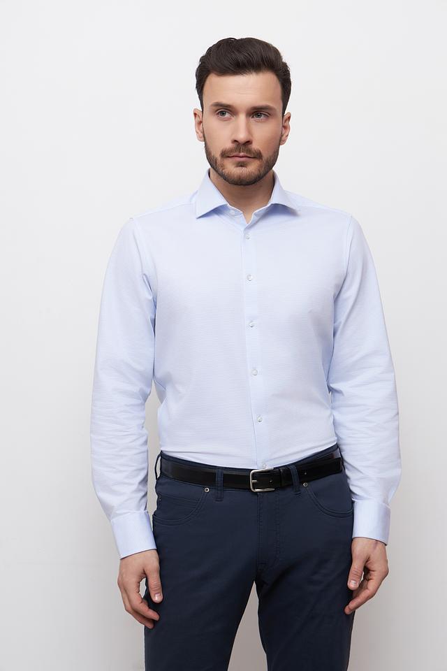 Рубашка Venti голубая приталенная