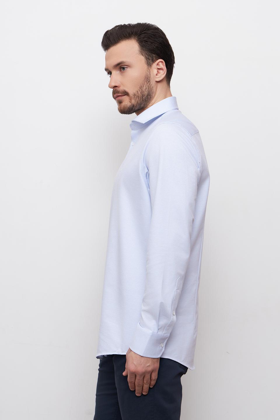 Рубашка Venti голубая приталенная