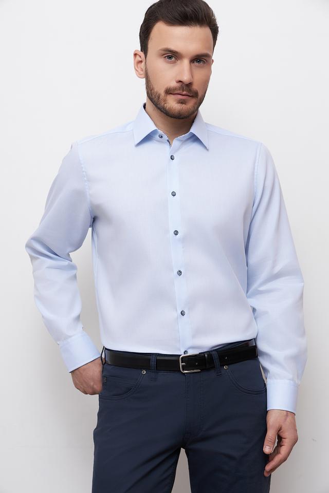 Рубашка Venti голубая приталенная
