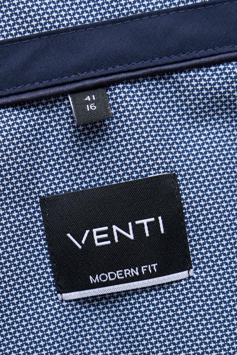 Рубашка Venti с мелким рисунком голубая