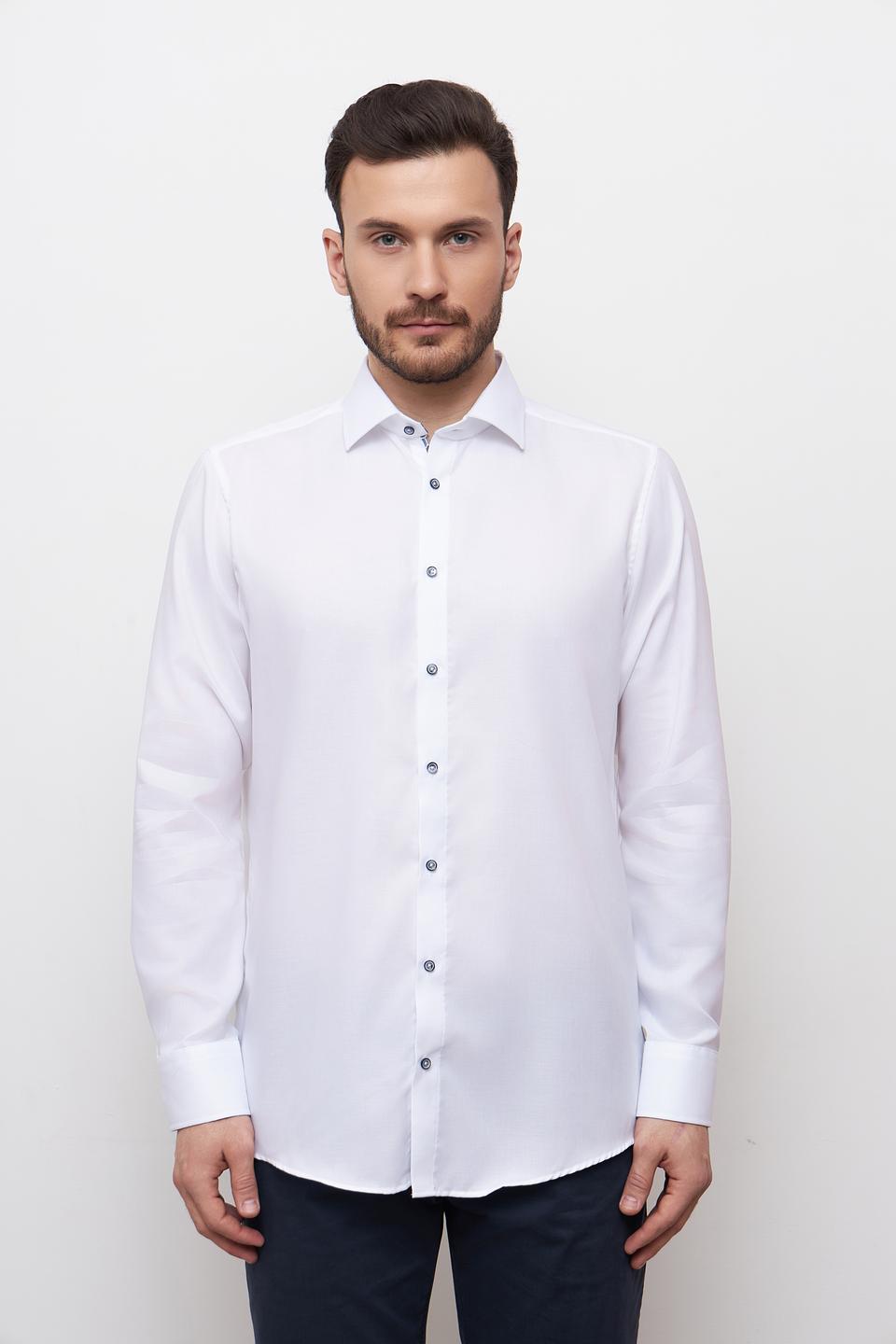 Рубашка Venti Slim Fit белая