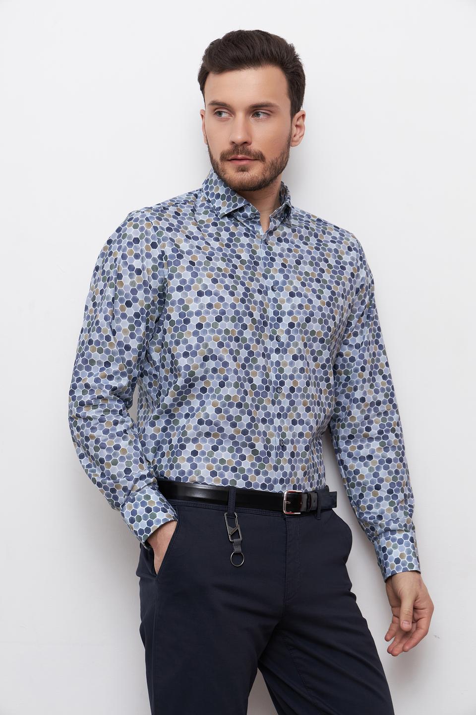 Рубашка Venti с геометрическим принтом