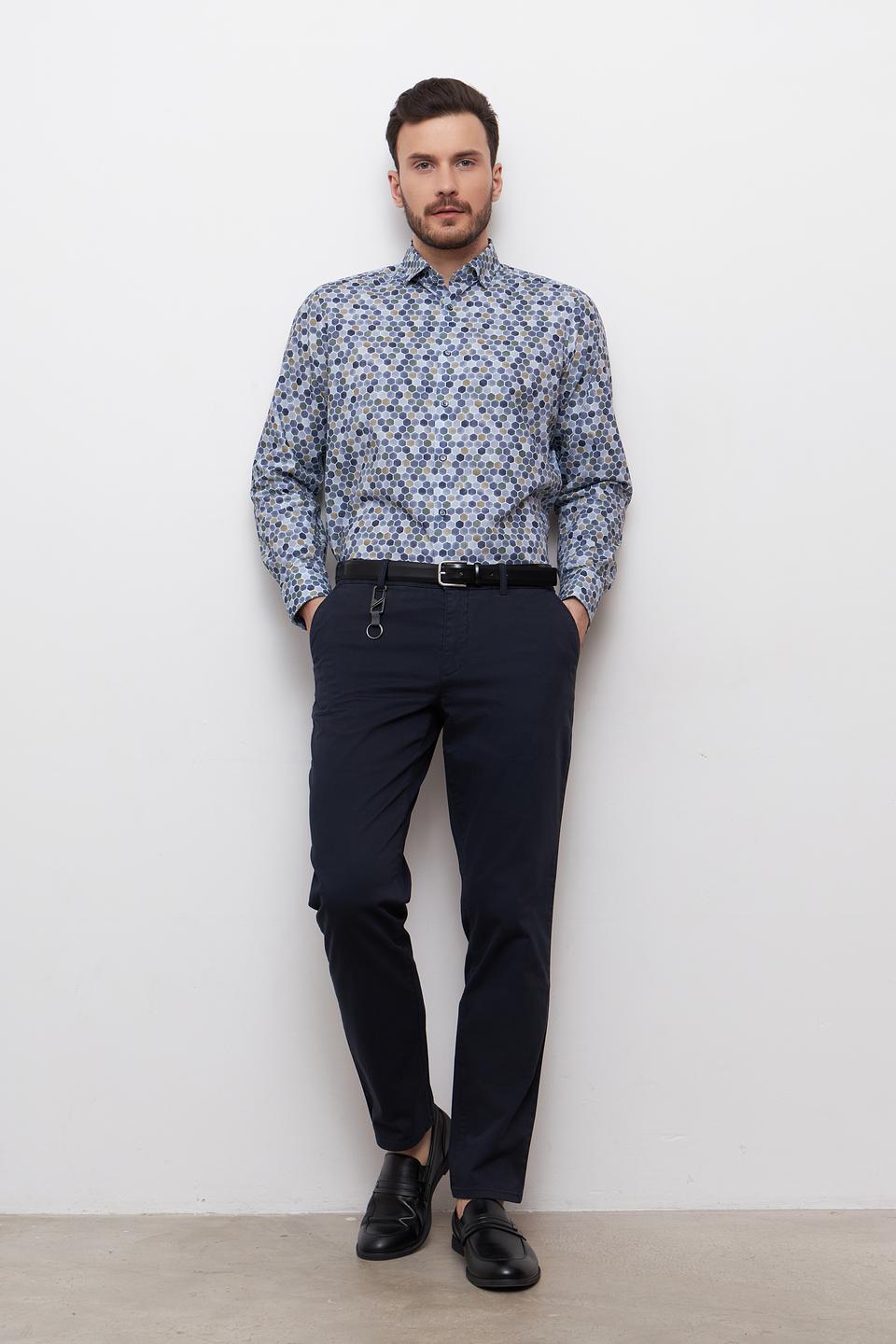 Рубашка Venti с геометрическим принтом