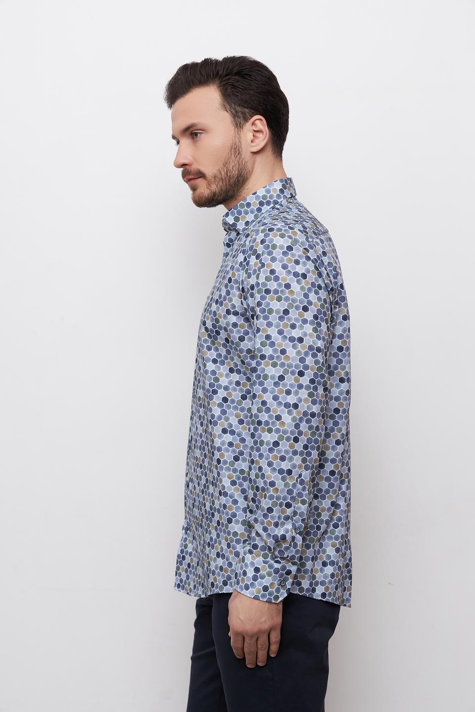 Рубашка Venti с геометрическим принтом