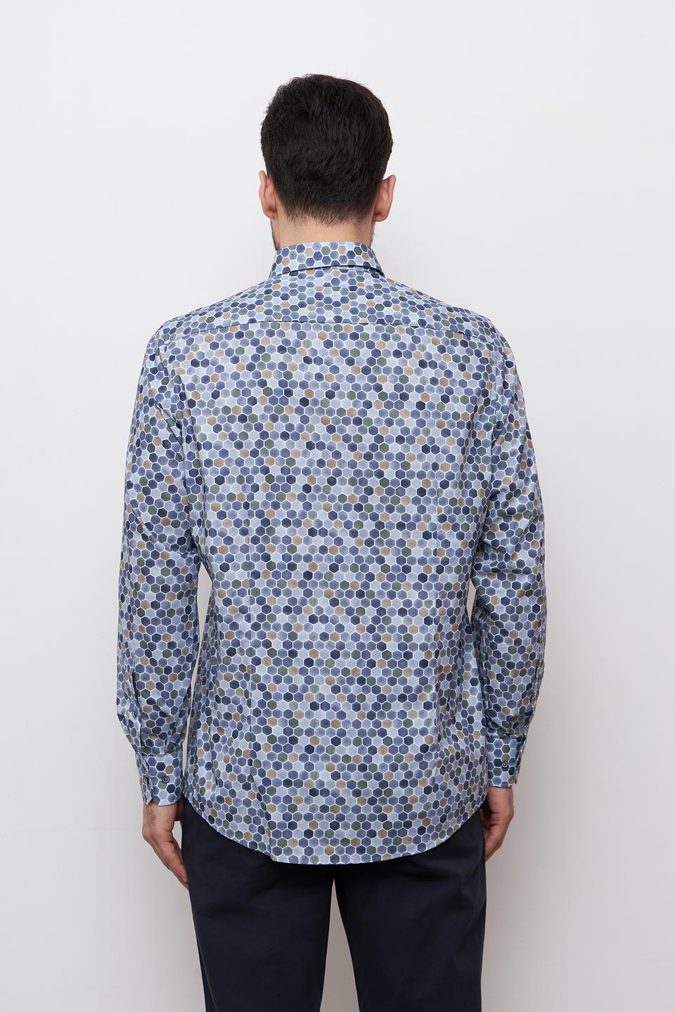 Рубашка Venti с геометрическим принтом