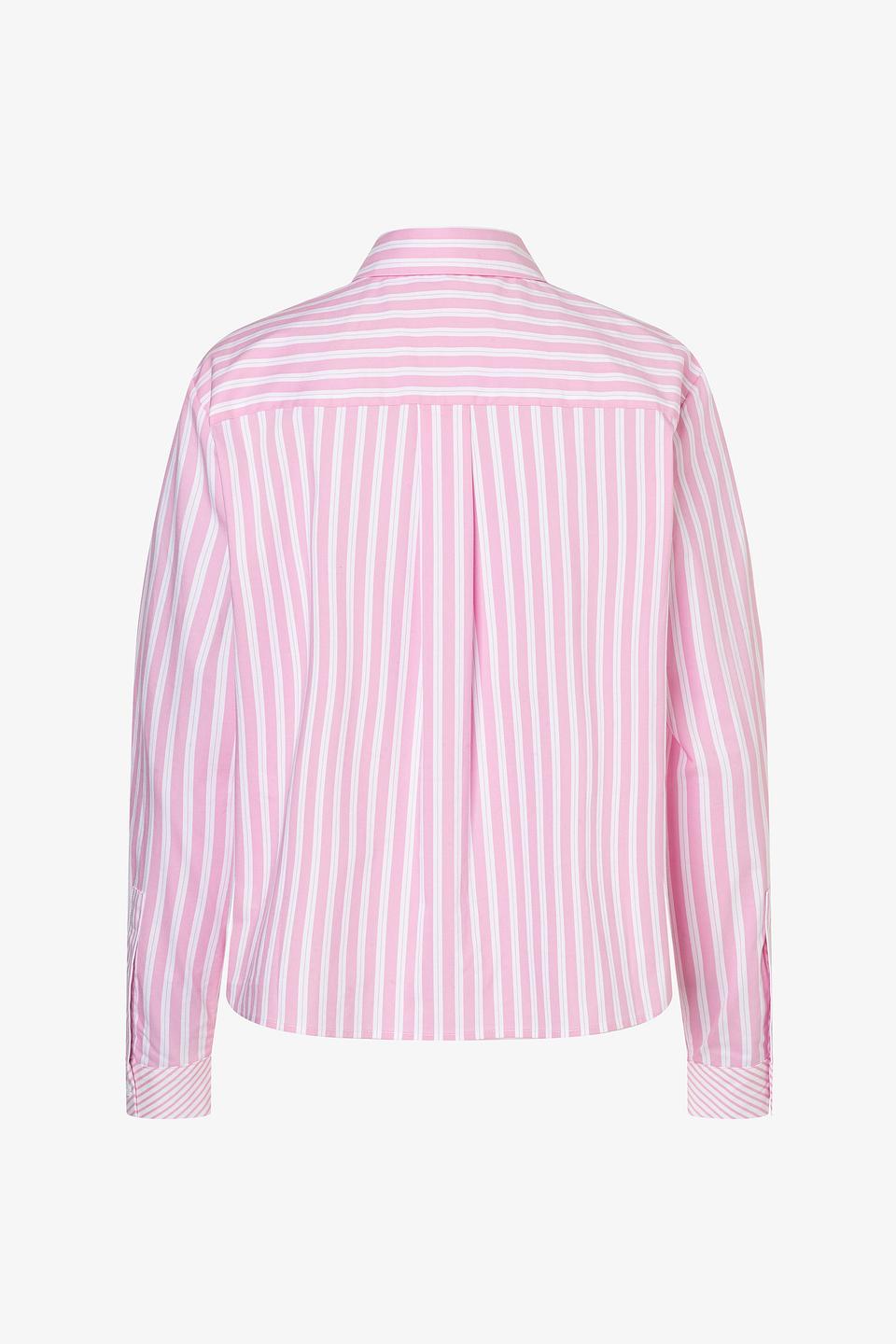 Блуза MORE and MORE в розовую полоску