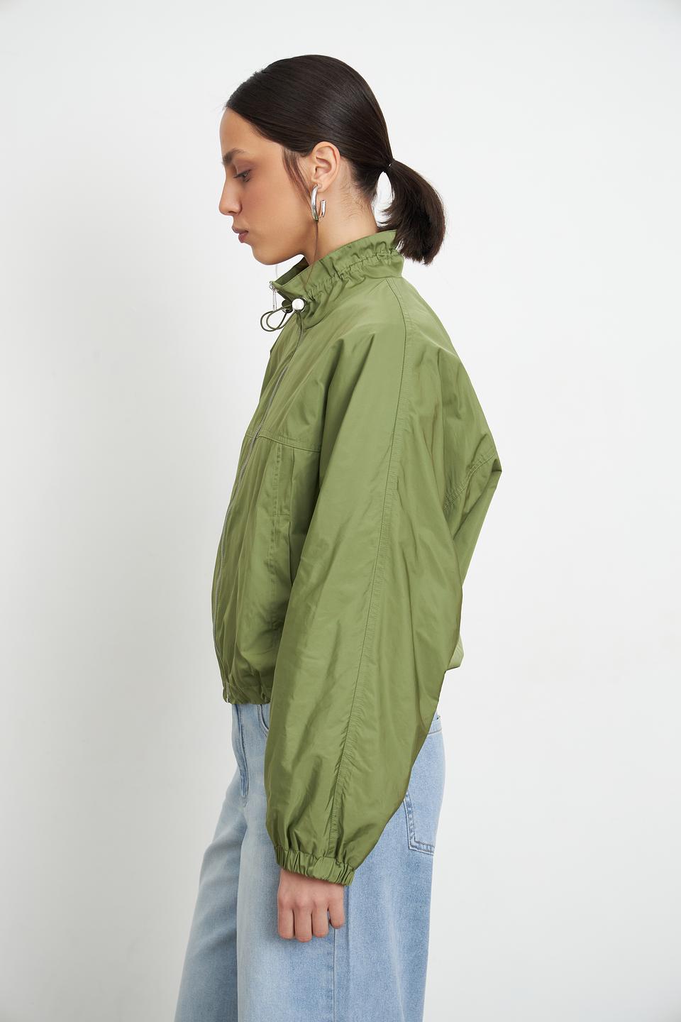 Куртка MORE and MORE оверсайз оливковая