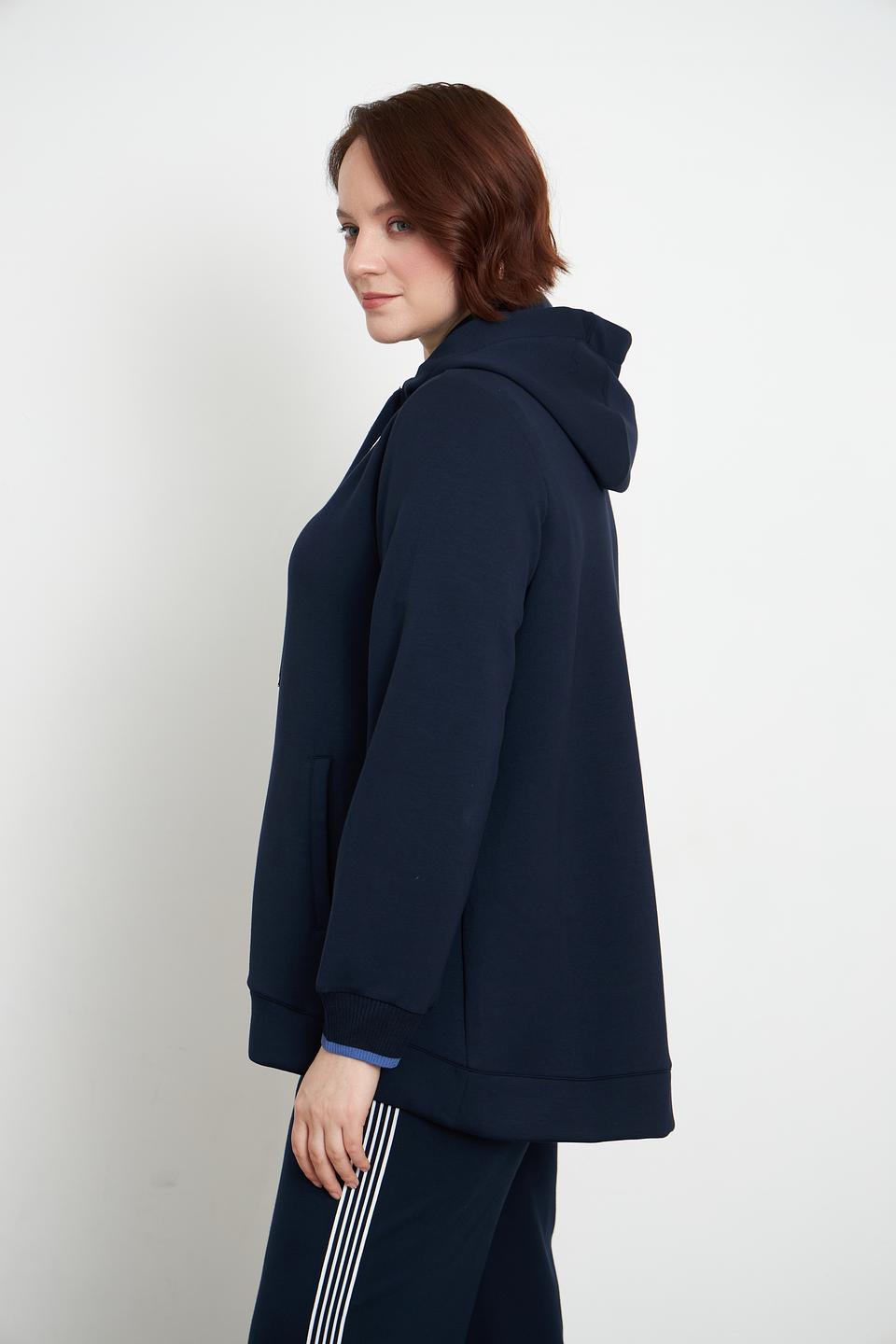Жакет Frapp с капюшоном темно-синий