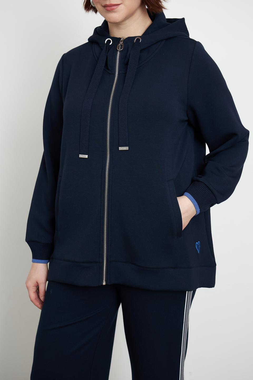 Жакет Frapp с капюшоном темно-синий