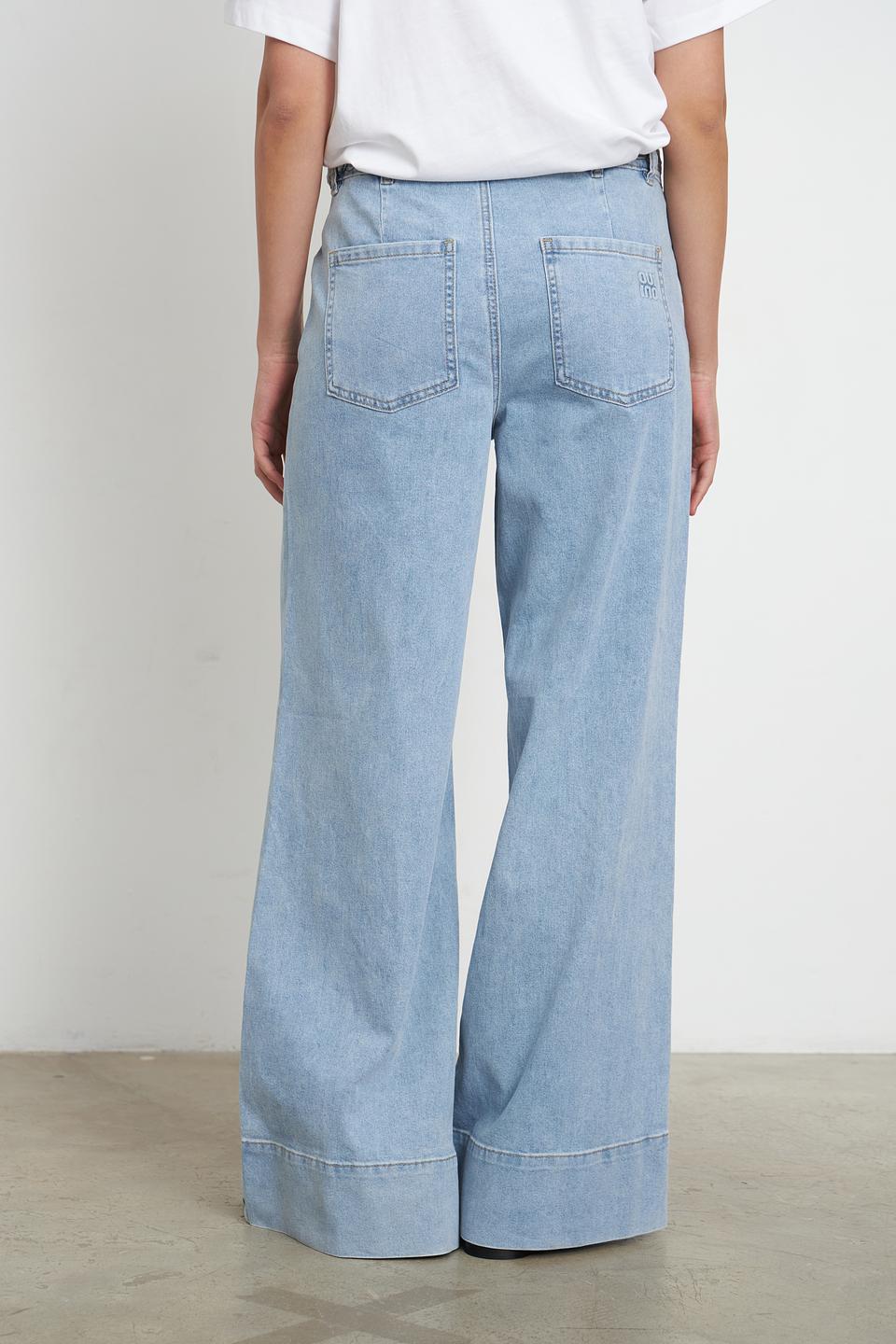 Джинсы Oui клеш голубой