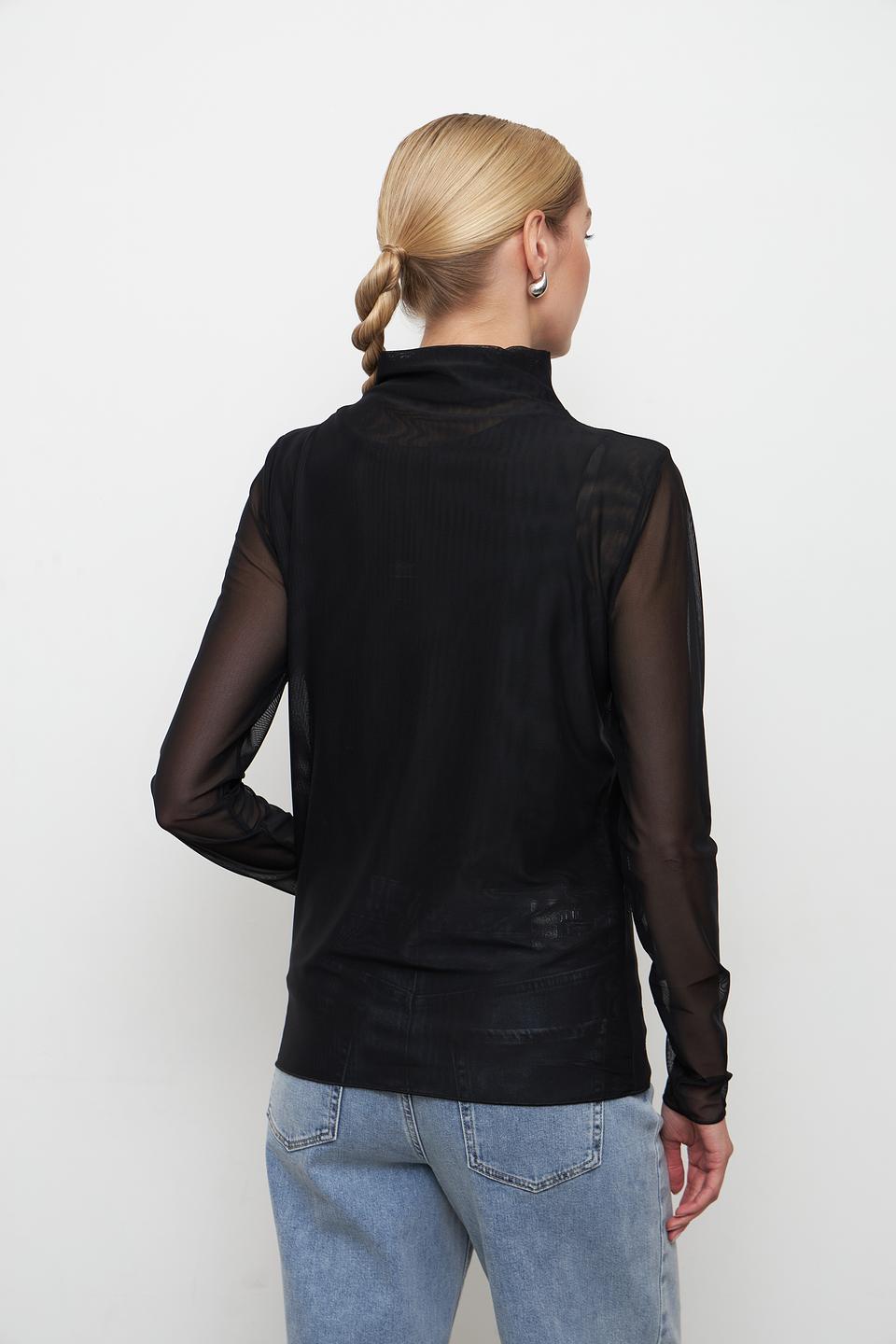 Пуловер Monari с кристаллами черный