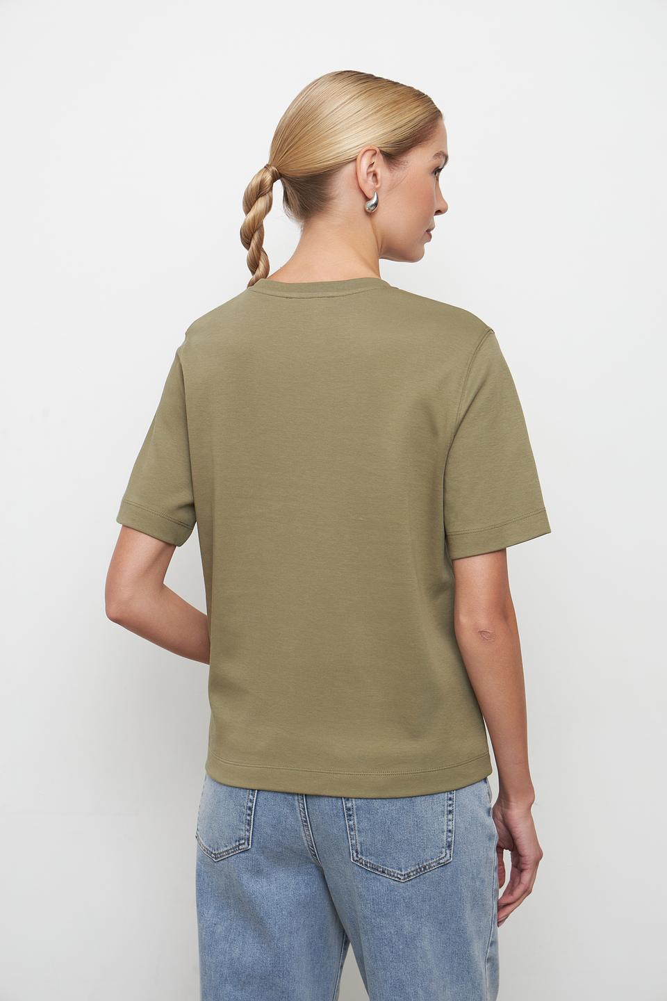 Футболка Oui оливковая