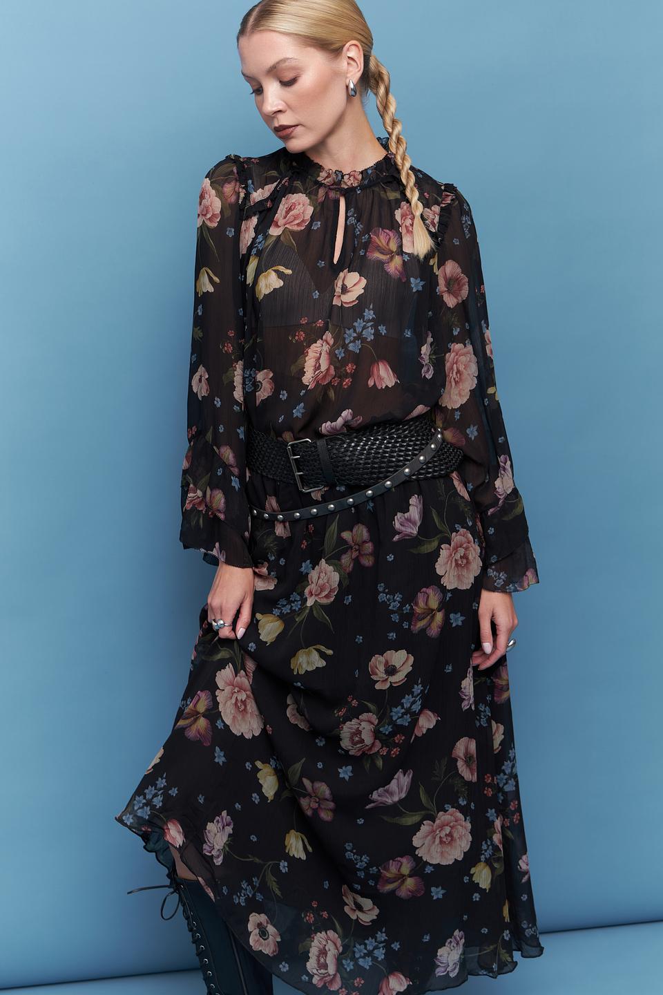 Блуза Oui с цветочным принтом