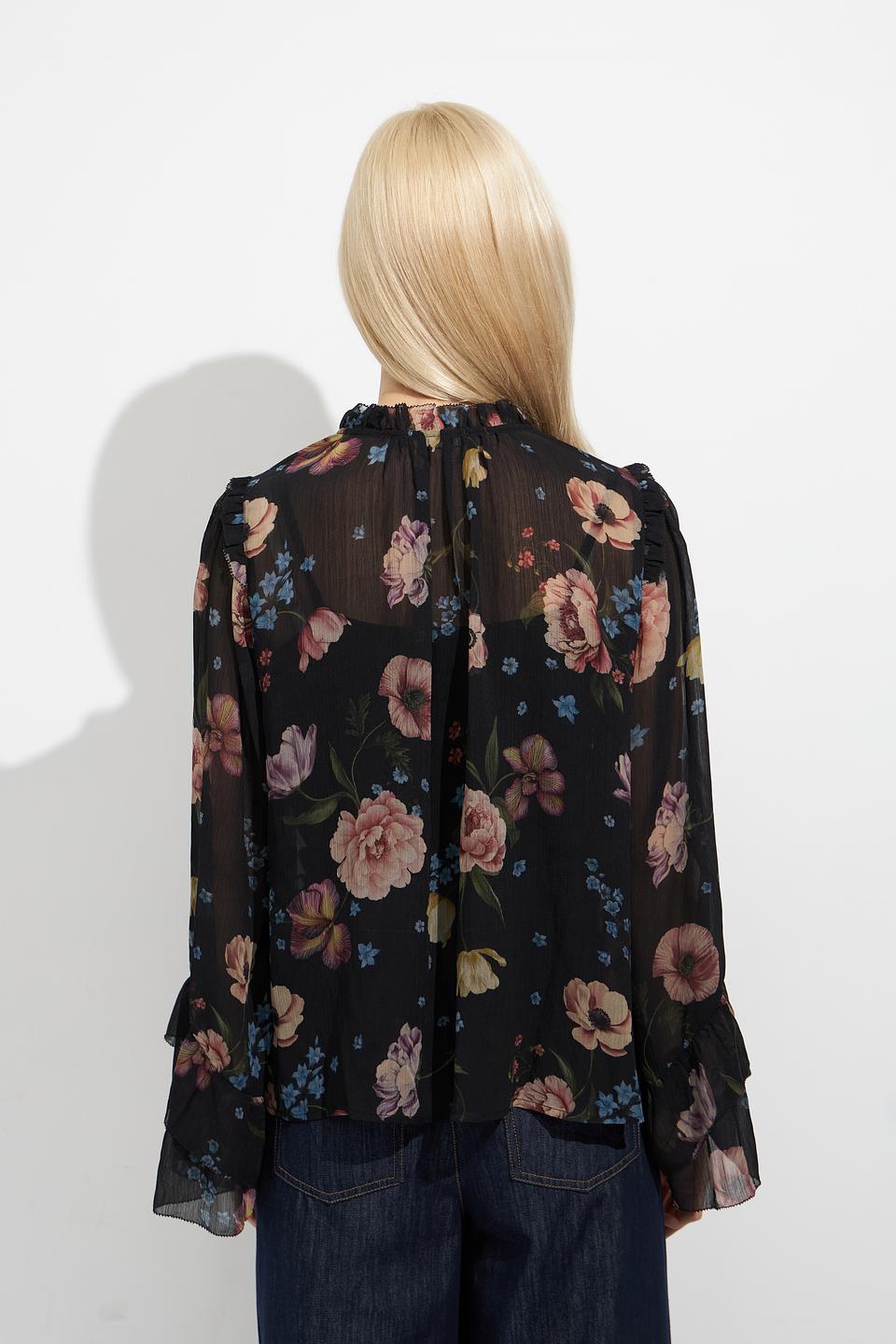 Блуза Oui с цветочным принтом