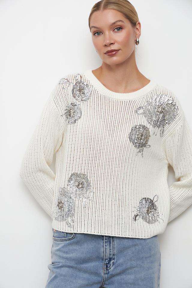 Пуловер Oui с узором