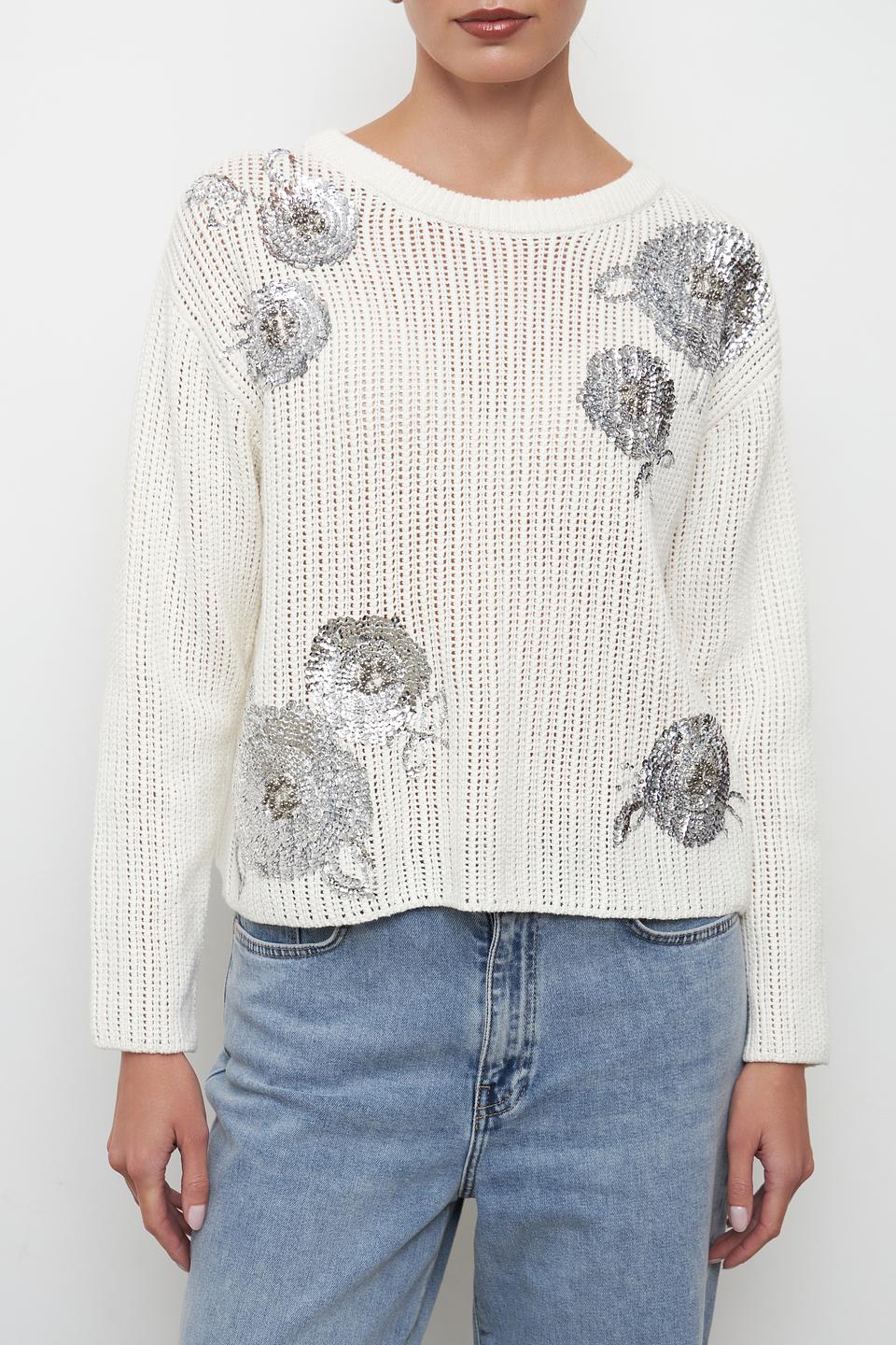 Пуловер Oui с узором