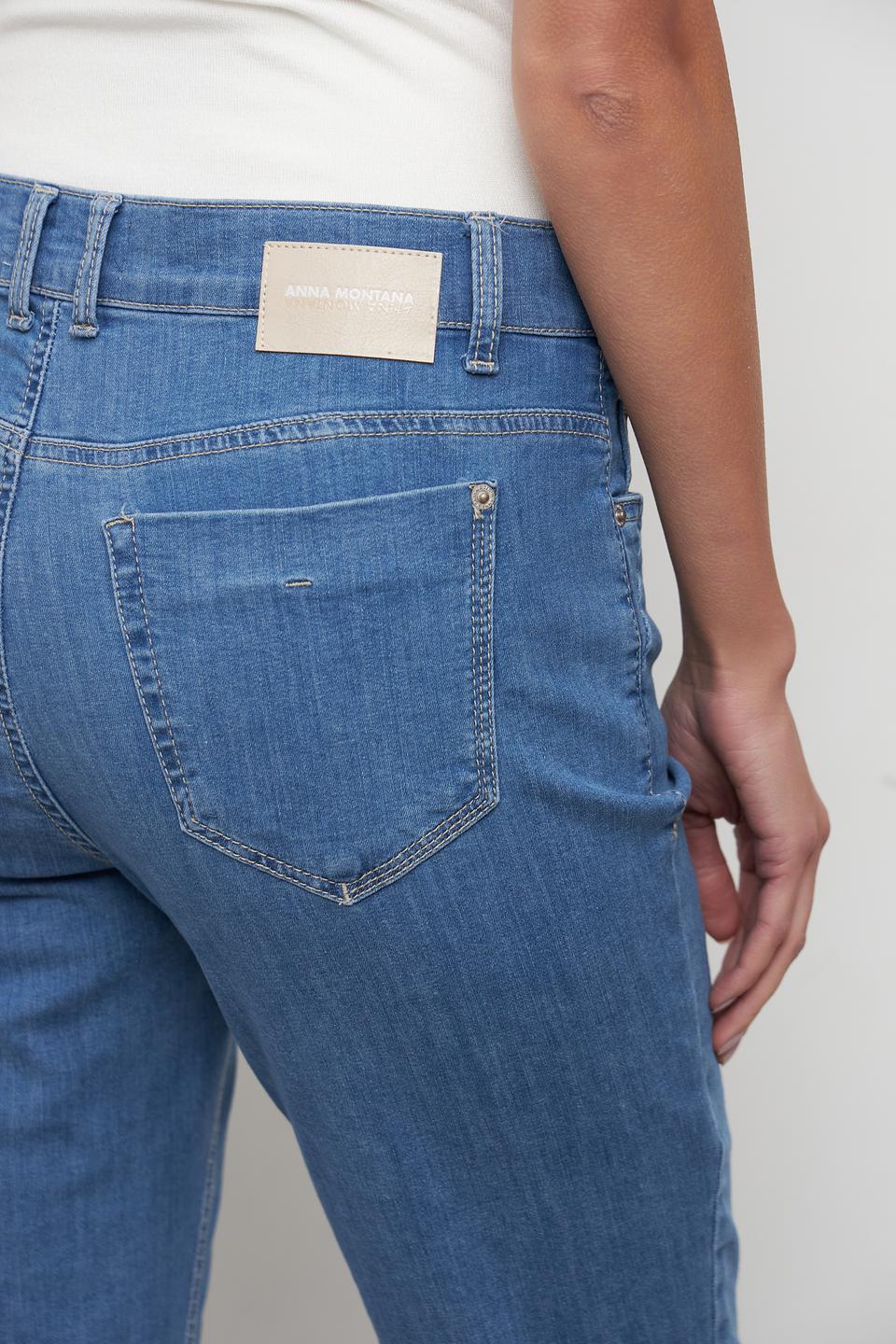 Джинсы Anna Montana прямого кроя голубые
