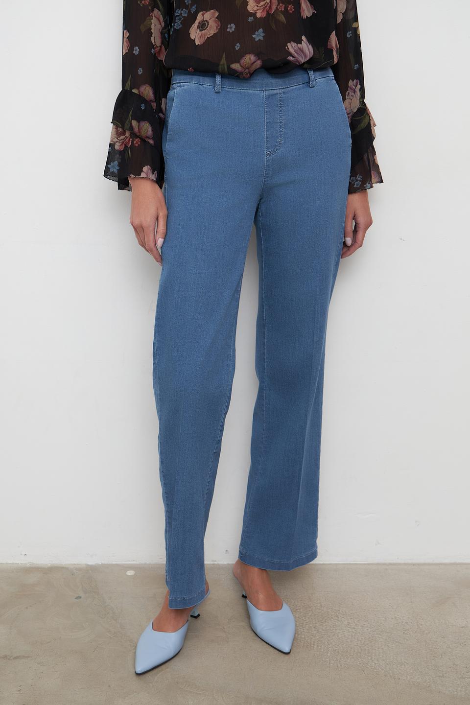 Джинсы Anna Montana голубые прямые