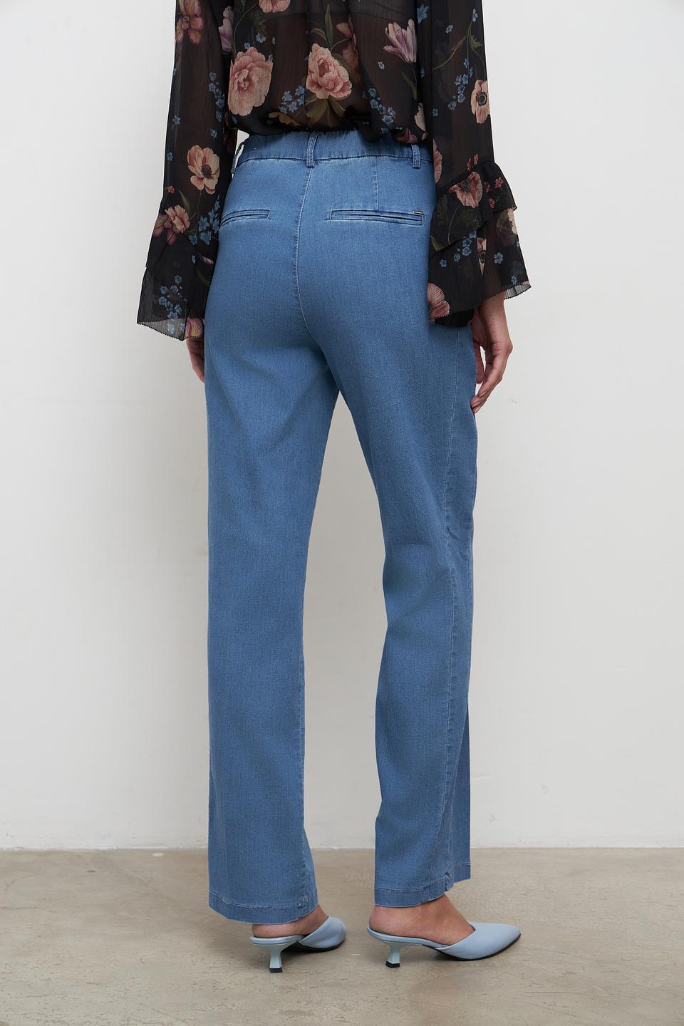 Джинсы Anna Montana голубые прямые
