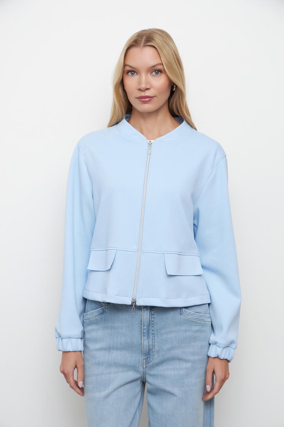 Жакет Bianca голубой на молнии
