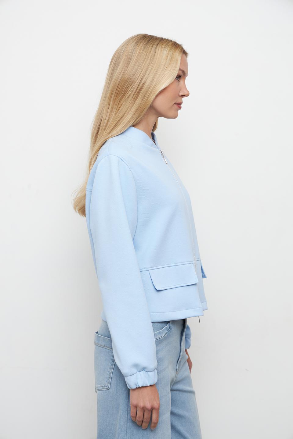 Жакет Bianca голубой на молнии