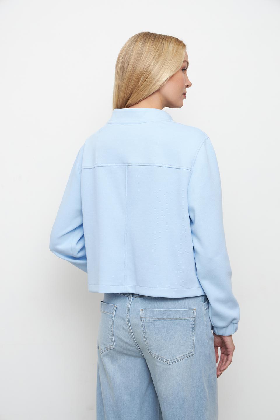 Жакет Bianca голубой на молнии