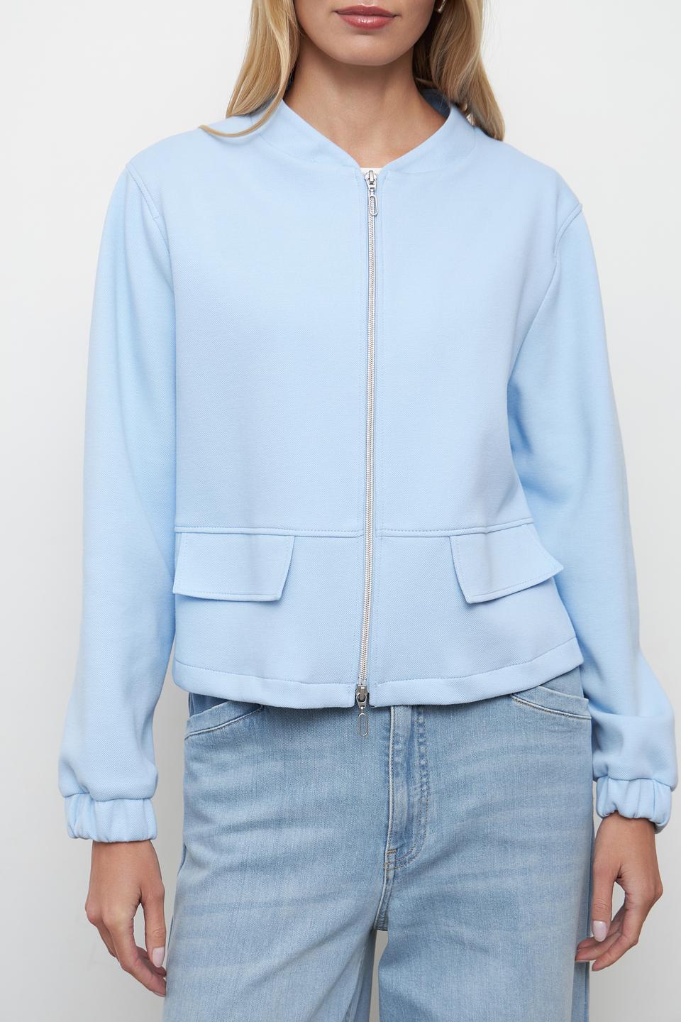Жакет Bianca голубой на молнии