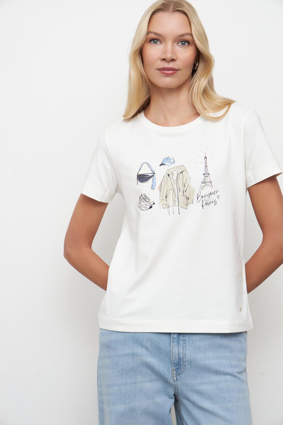 Футболка Betty and Co с принтом Париж