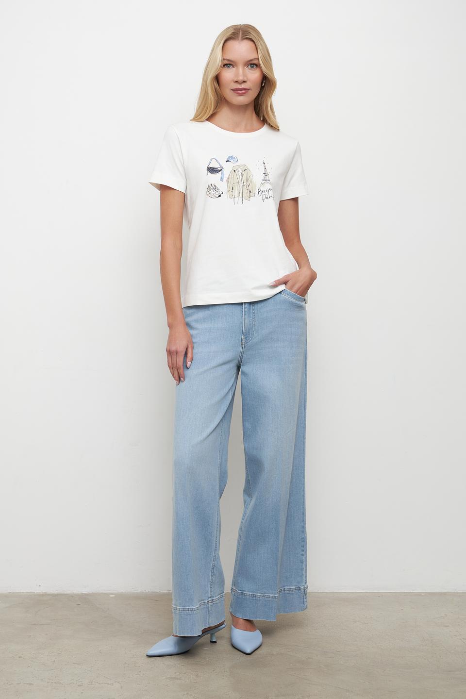 Футболка Betty and Co с принтом Париж