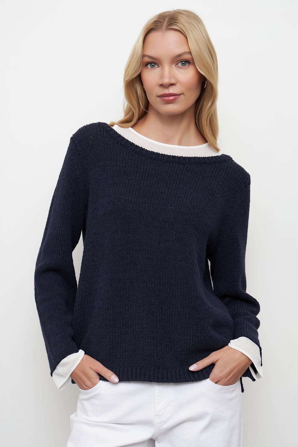 Пуловер Monari тёмно-синий