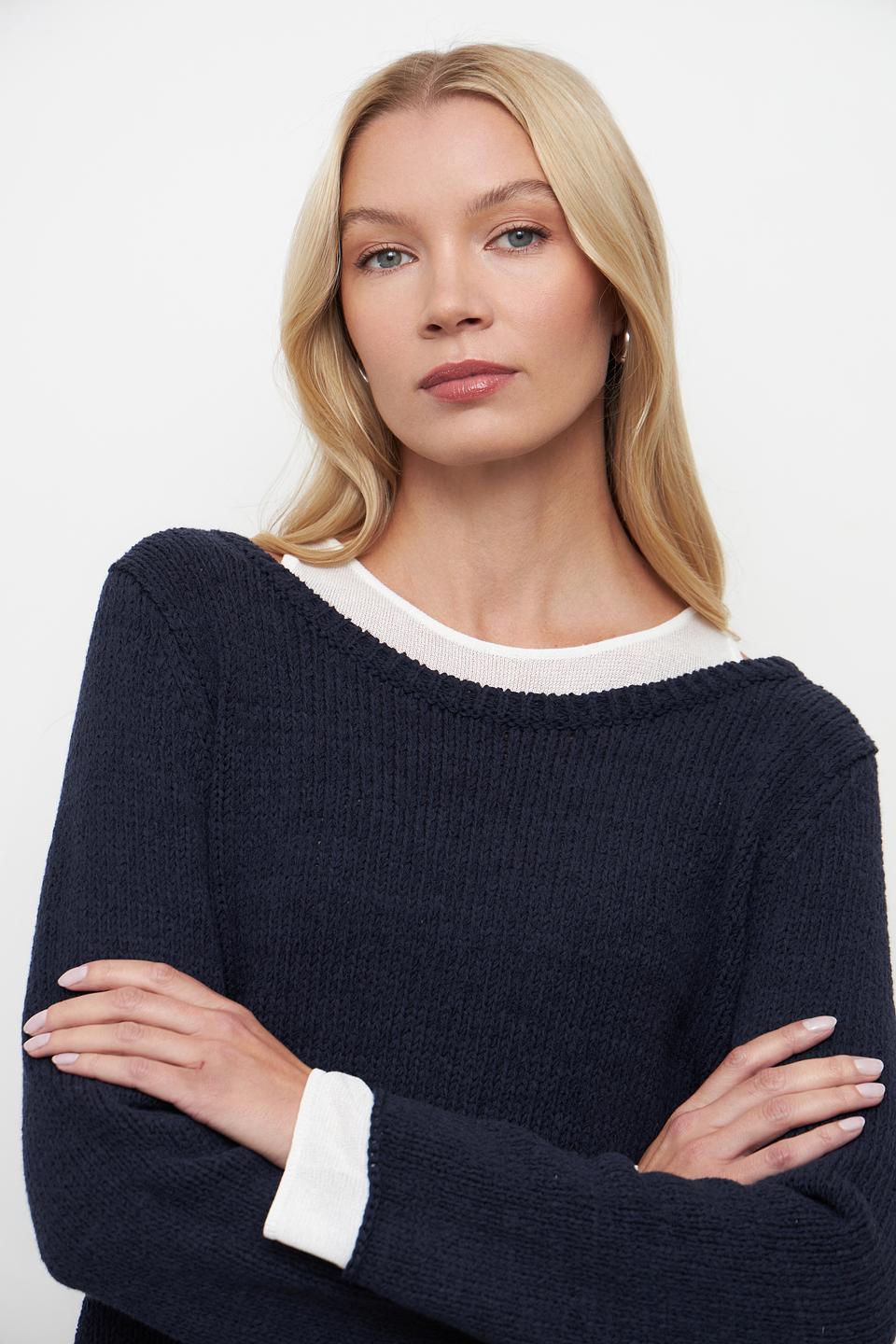 Пуловер Monari тёмно-синий