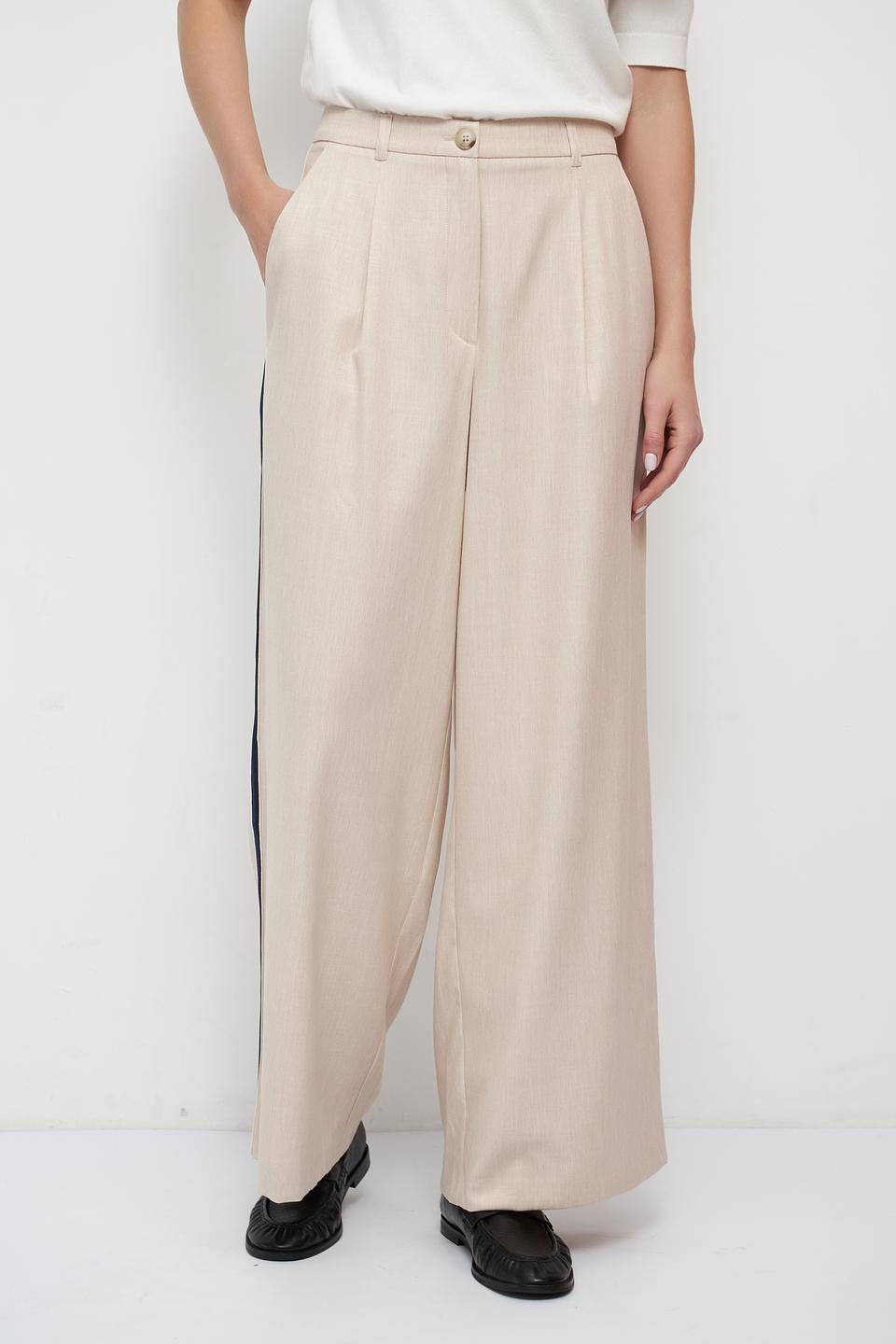 Брюки палаццо Betty and Co бежевые