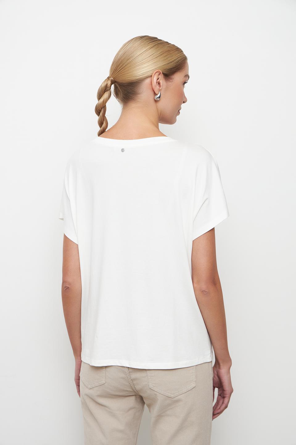 Футболка Oui с пайетками белый