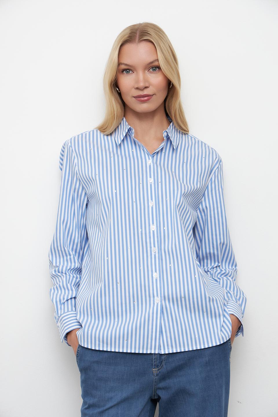 Блуза Betty Barclay в полоску голубую