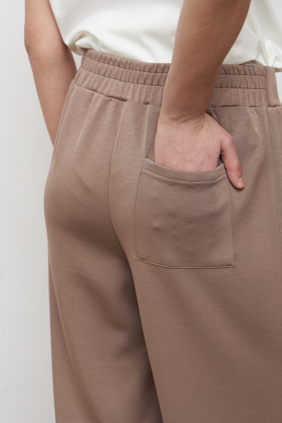 Брюки Broadway палаццо коричневые