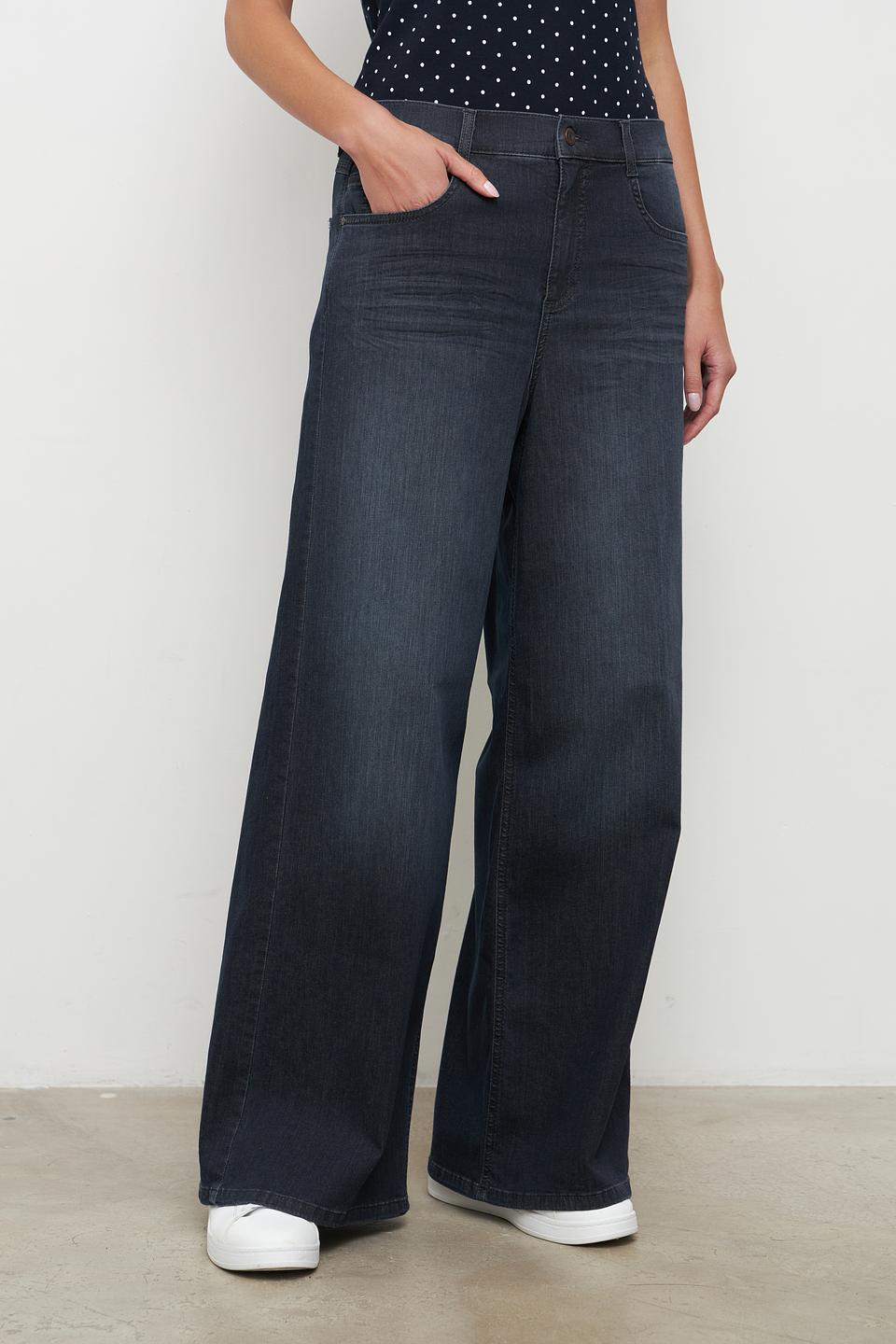 Джинсы клеш Angels тёмно-синие