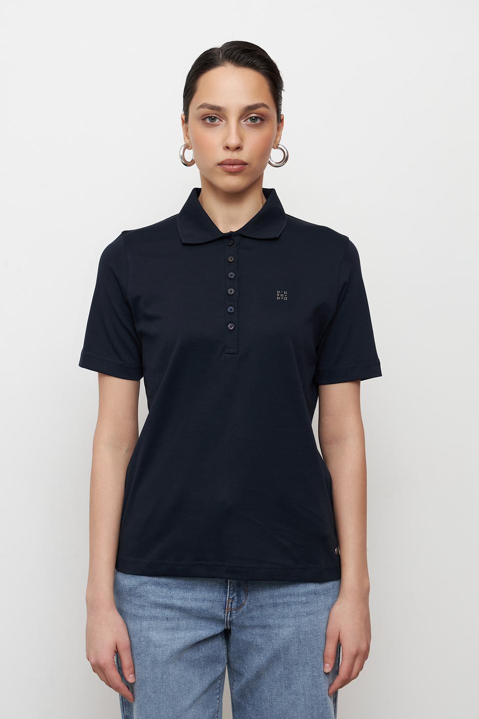 Поло Clarina тёмно-синее