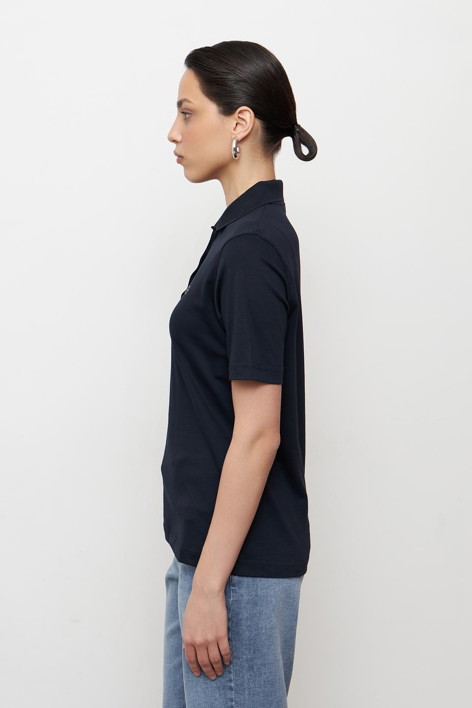 Поло Clarina тёмно-синее