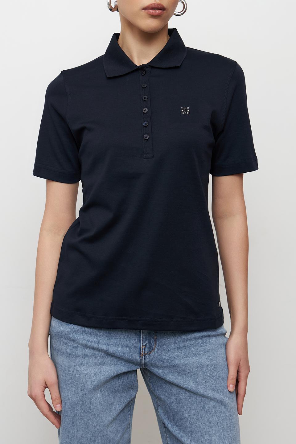 Поло Clarina тёмно-синее
