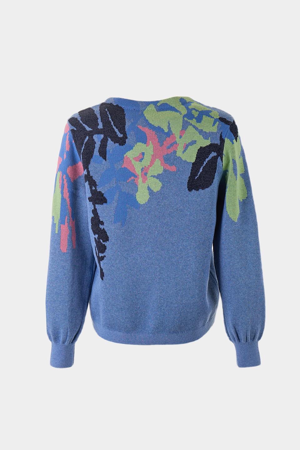 Пуловер Bianca с цветочным принтом