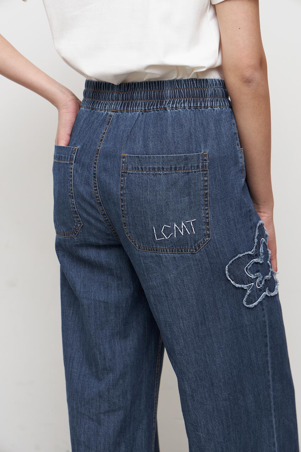 Джинсы Lecomte с вышивкой