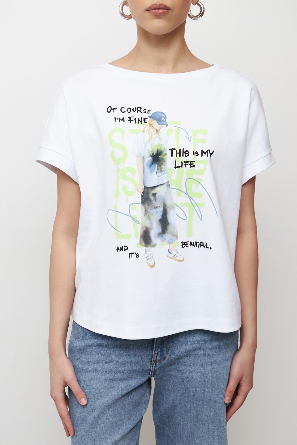 Футболка Lecomte с принтом "I'm Fine"