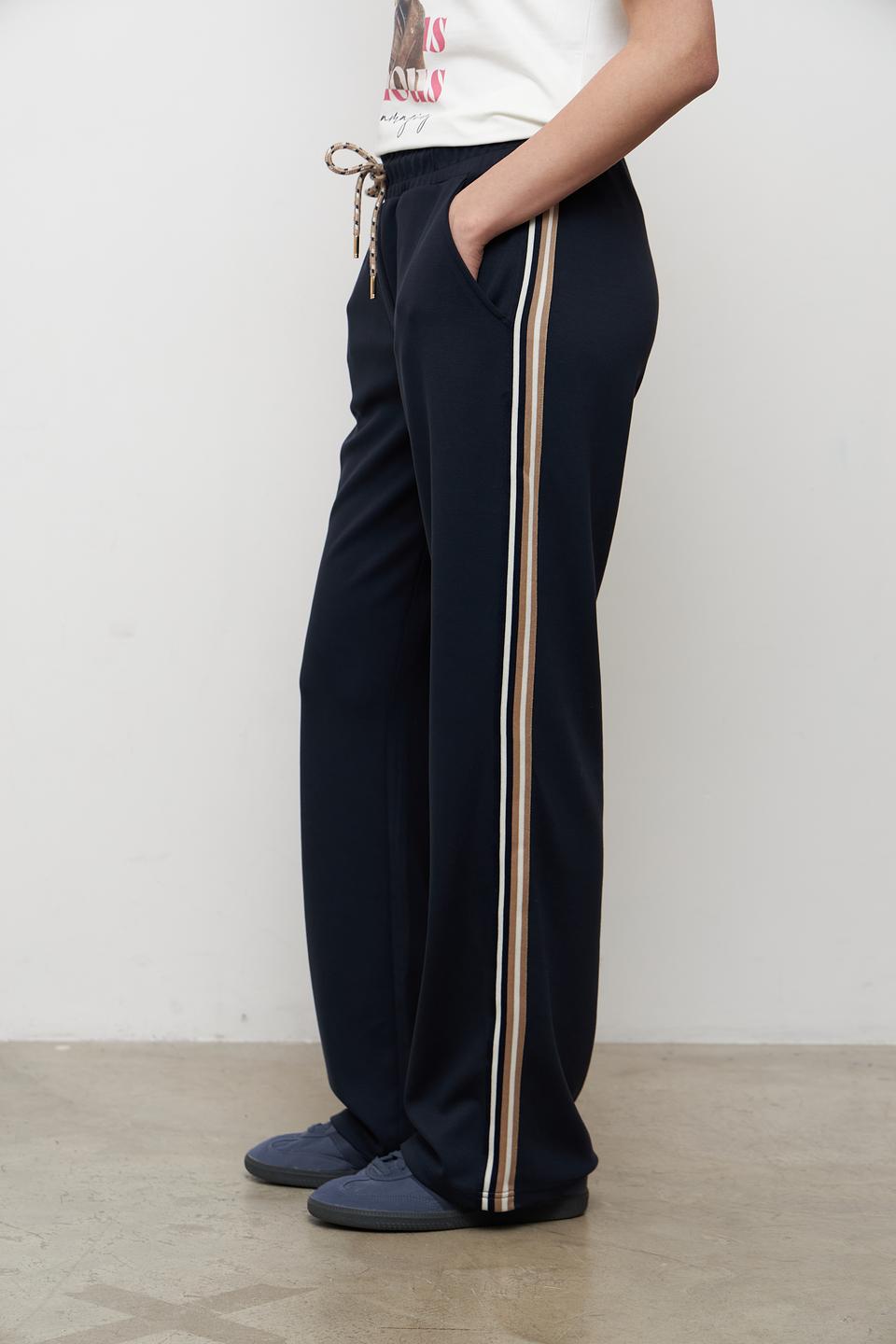Брюки Betty Barclay с полосками темно-синие