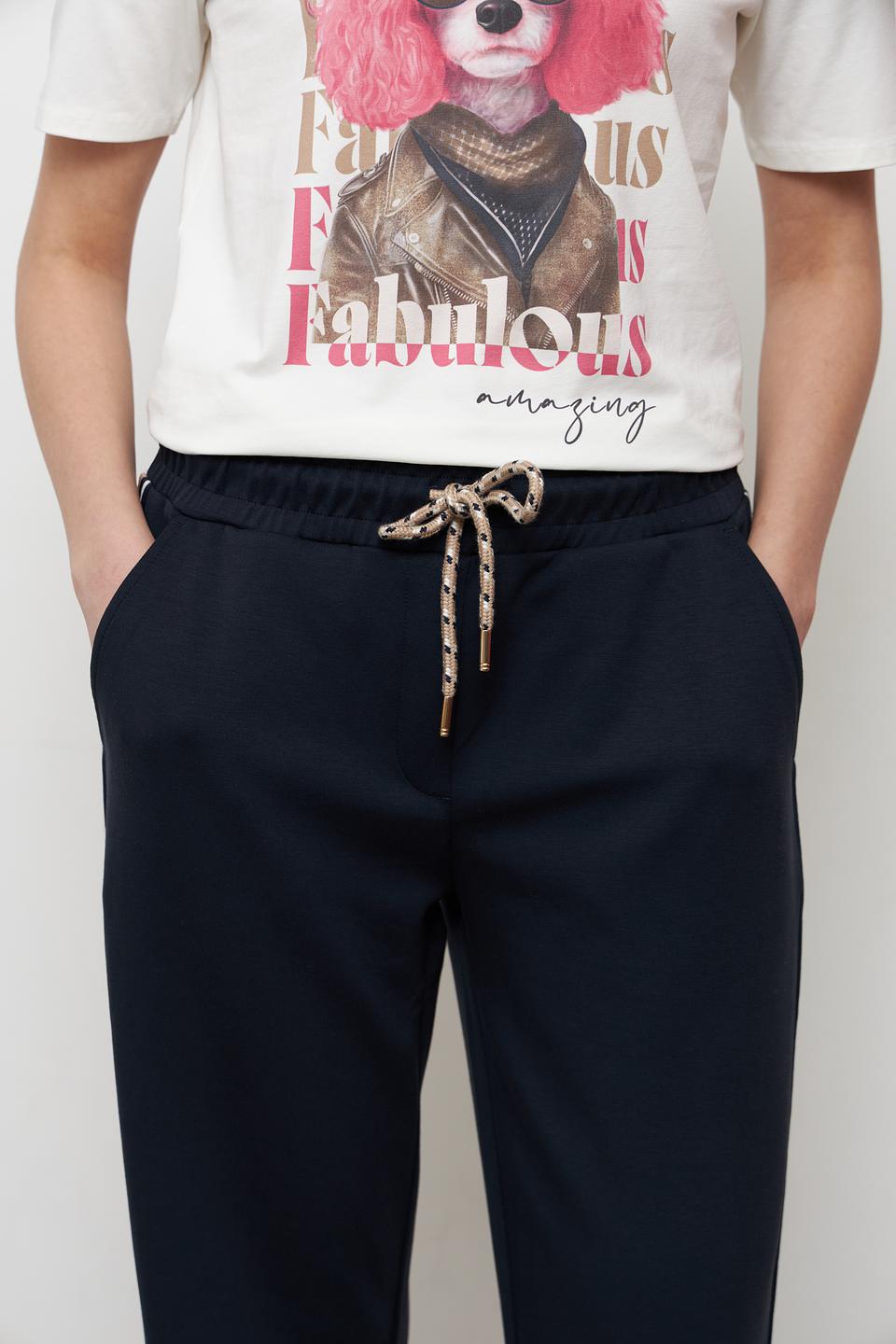 Брюки Betty Barclay с полосками темно-синие