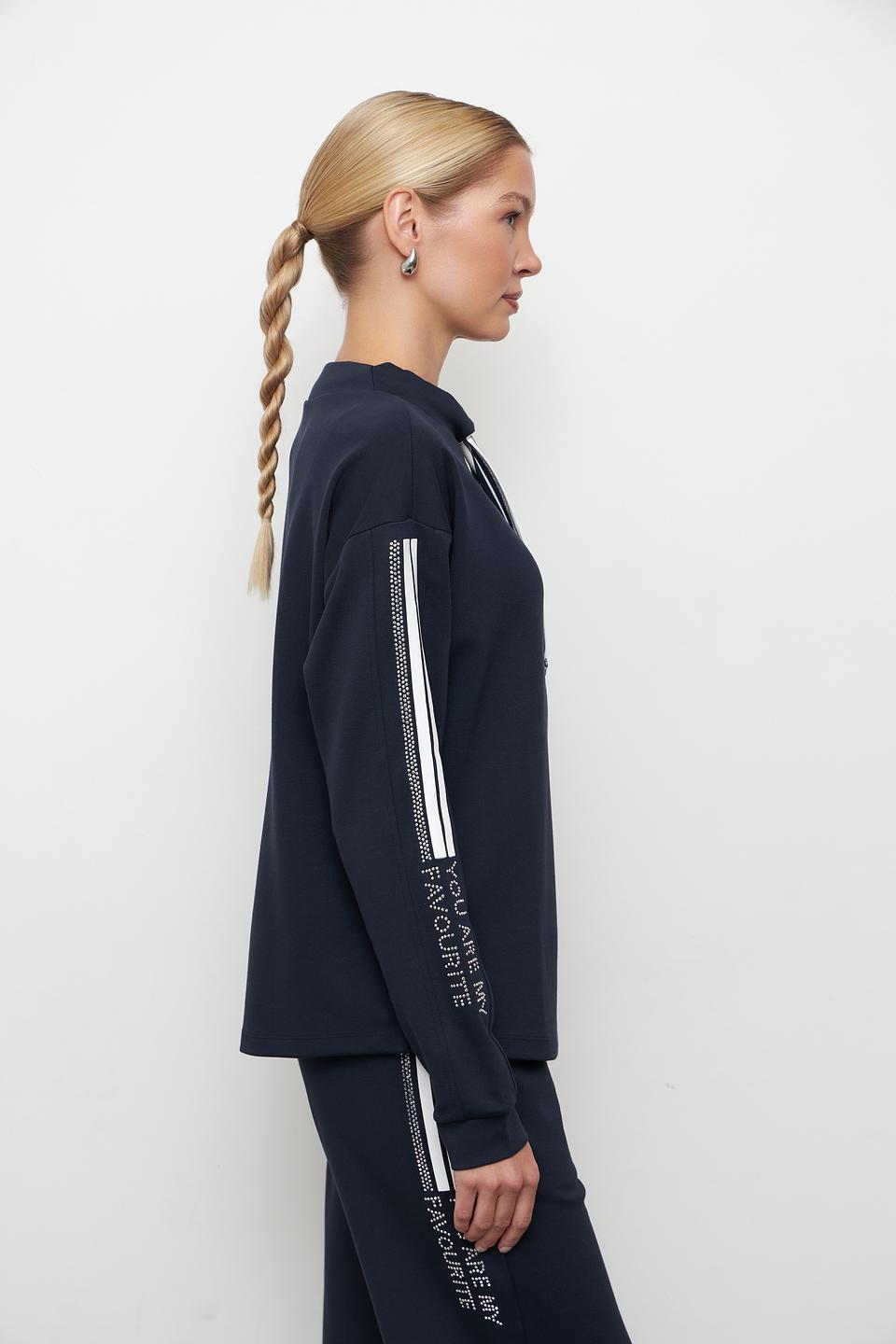 Пуловер Betty Barclay с полосками тёмно-синий