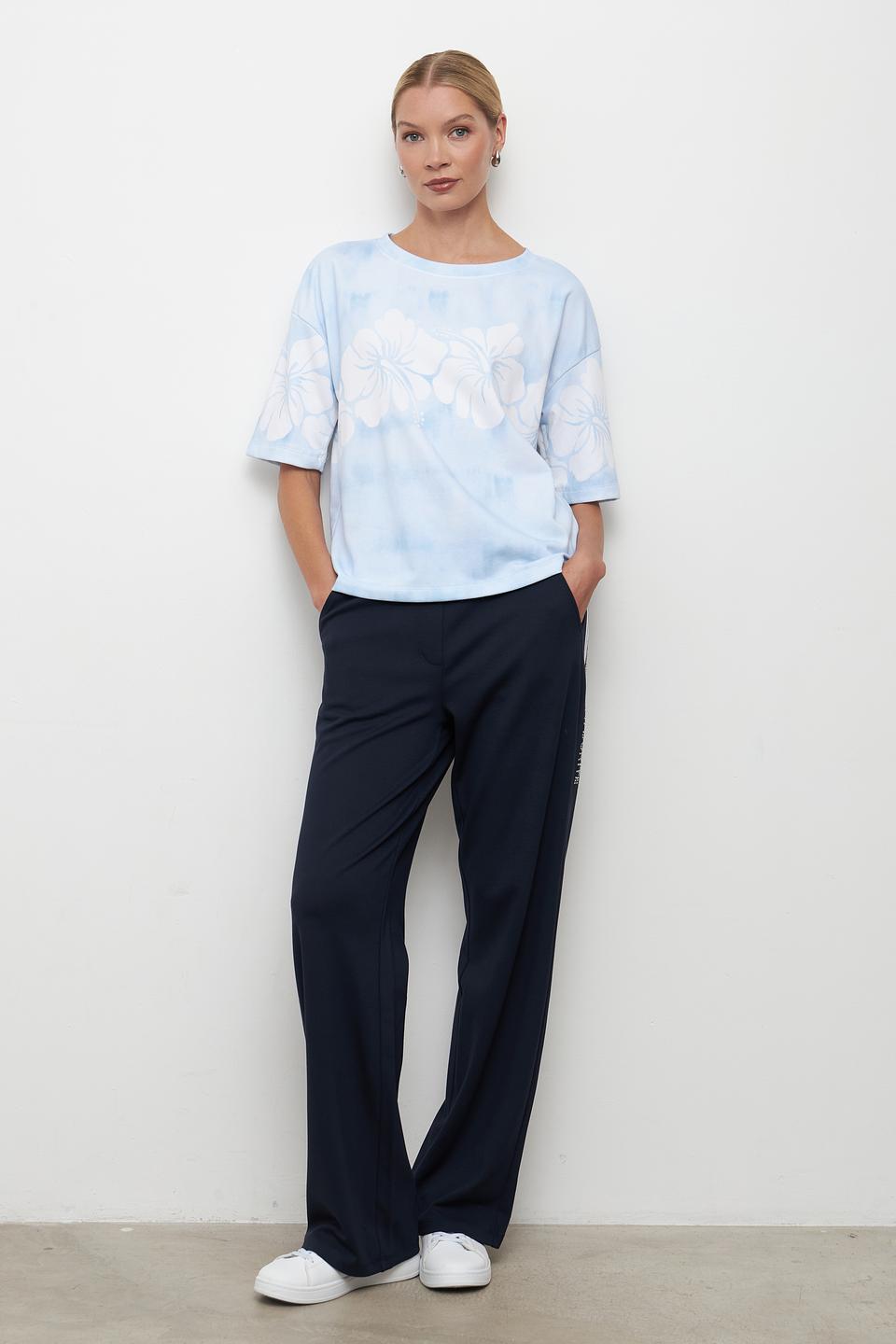 Футболка Pezzo с принтом цветов