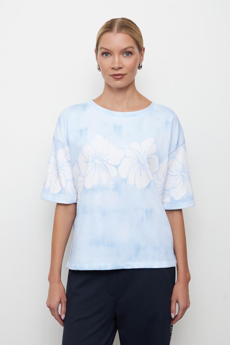 Футболка Pezzo с принтом цветов