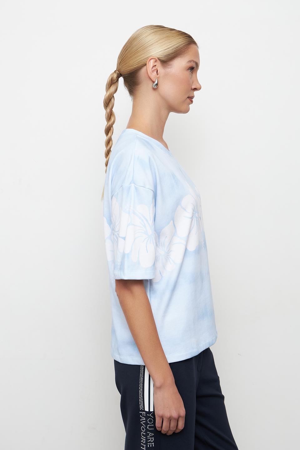 Футболка Pezzo с принтом цветов