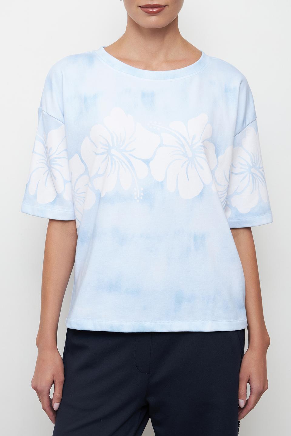 Футболка Pezzo с принтом цветов